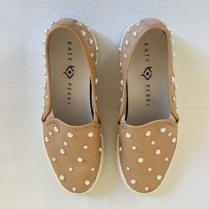 Katy PERRY LEATHER SLIP ON LEATHER SHOES